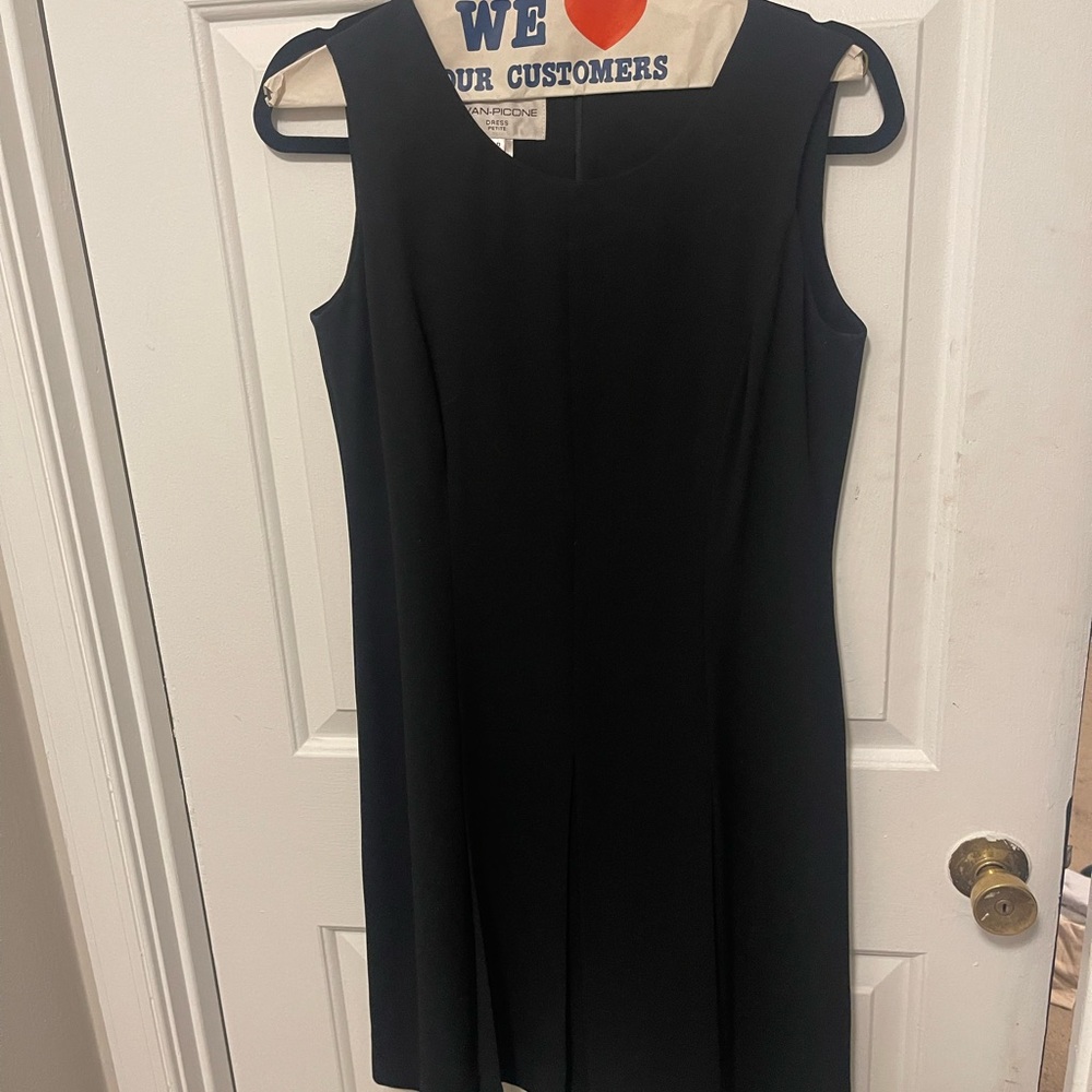 Evan Picone Black Asymmetrical Dress